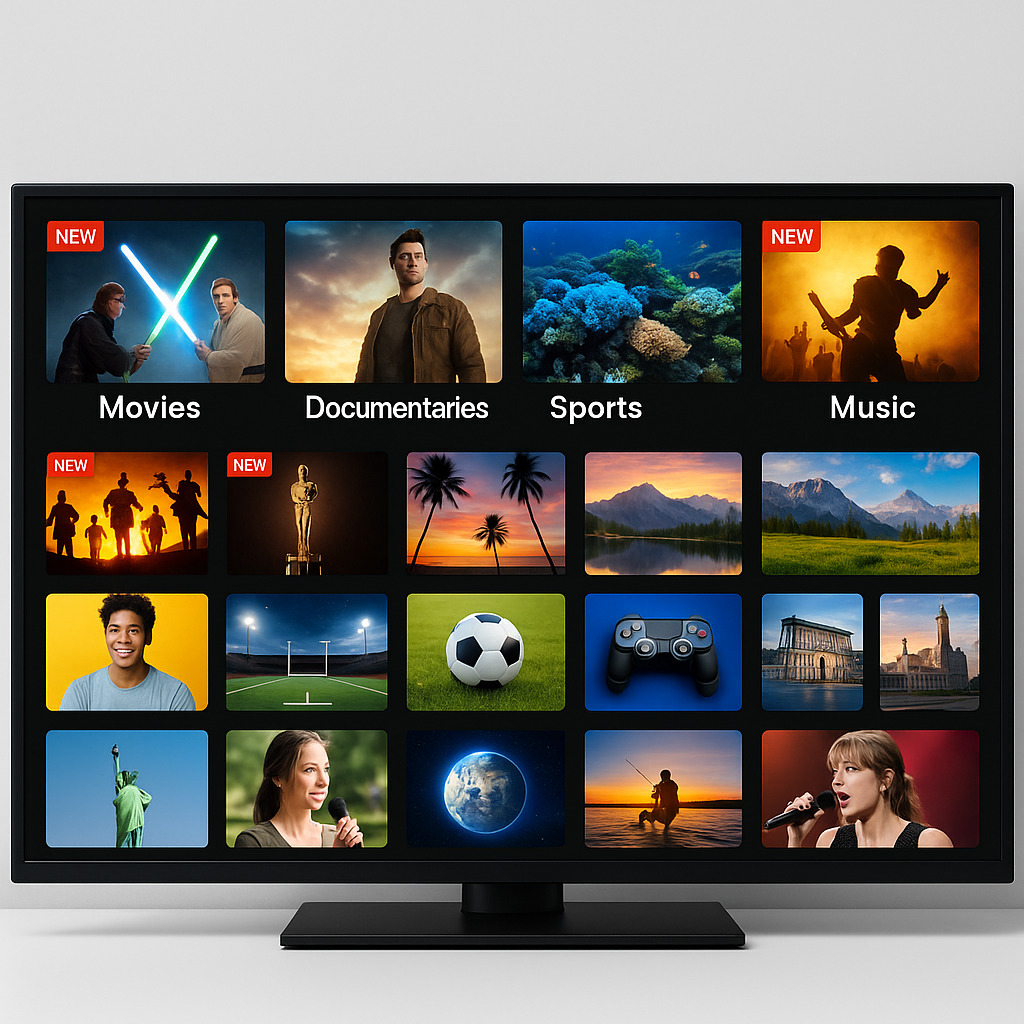 Mises à jour régulières du contenu : l’avantage d’OTT Premium 4K