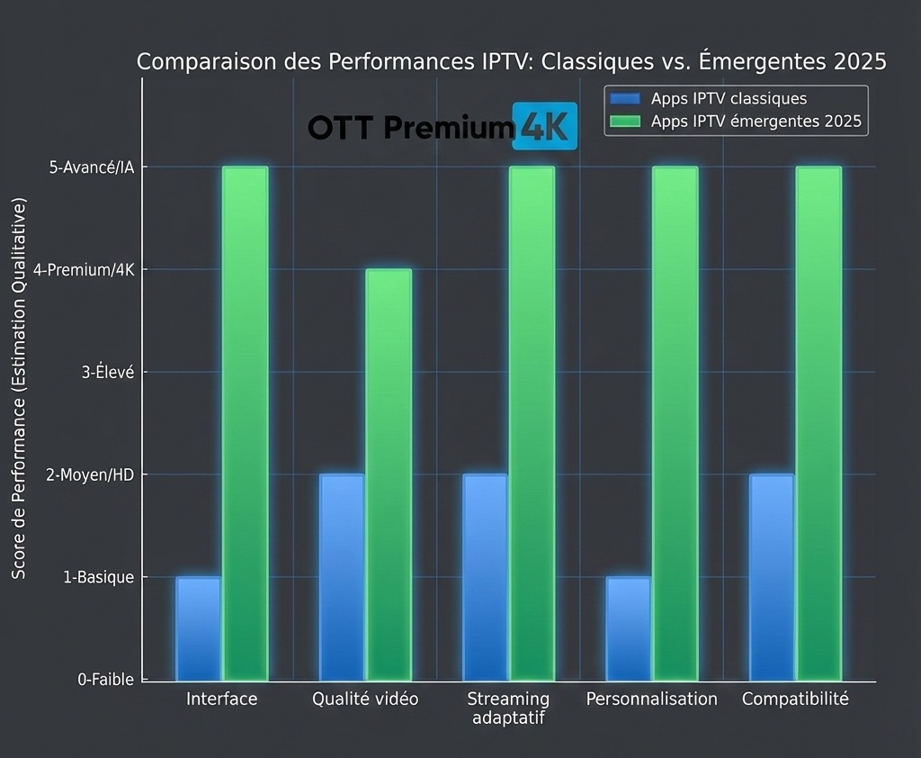 Différences entre apps IPTV classiques et apps IPTV émergentes 2025