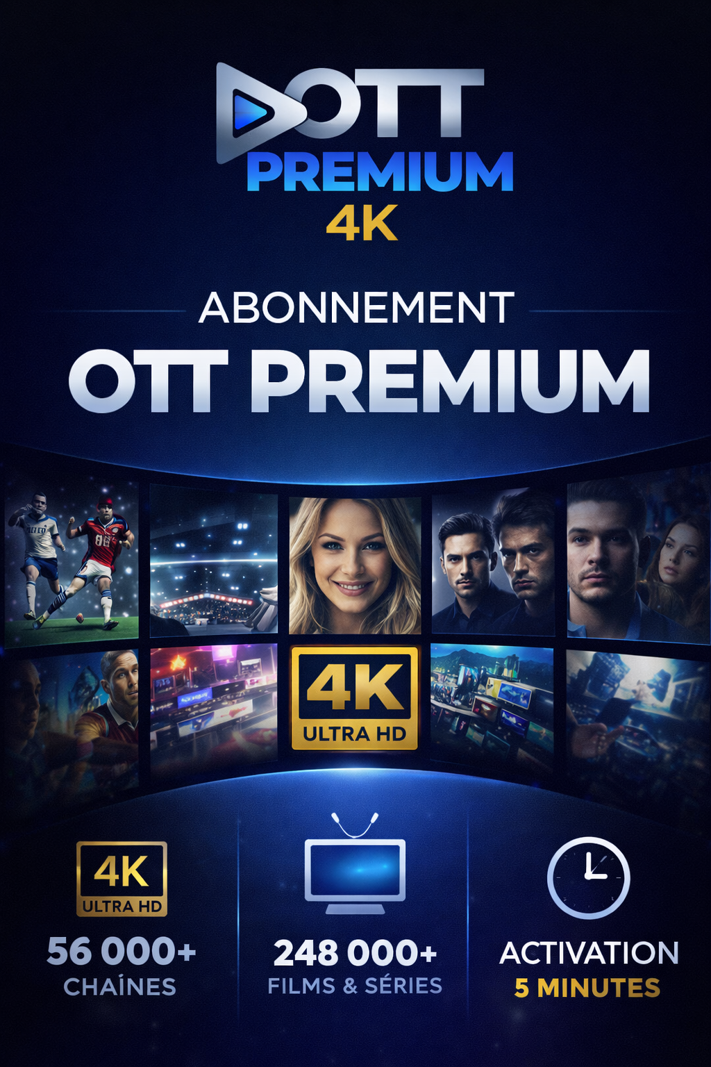 abonnement ott iptv de 1 mois