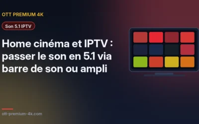 Home cinéma et IPTV : passer le son en 5.1 via barre de son ou ampli